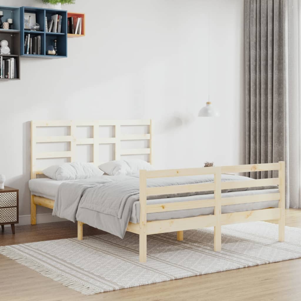 Cadre de lit sans matelas bois massif 120x200 cm - XIOS