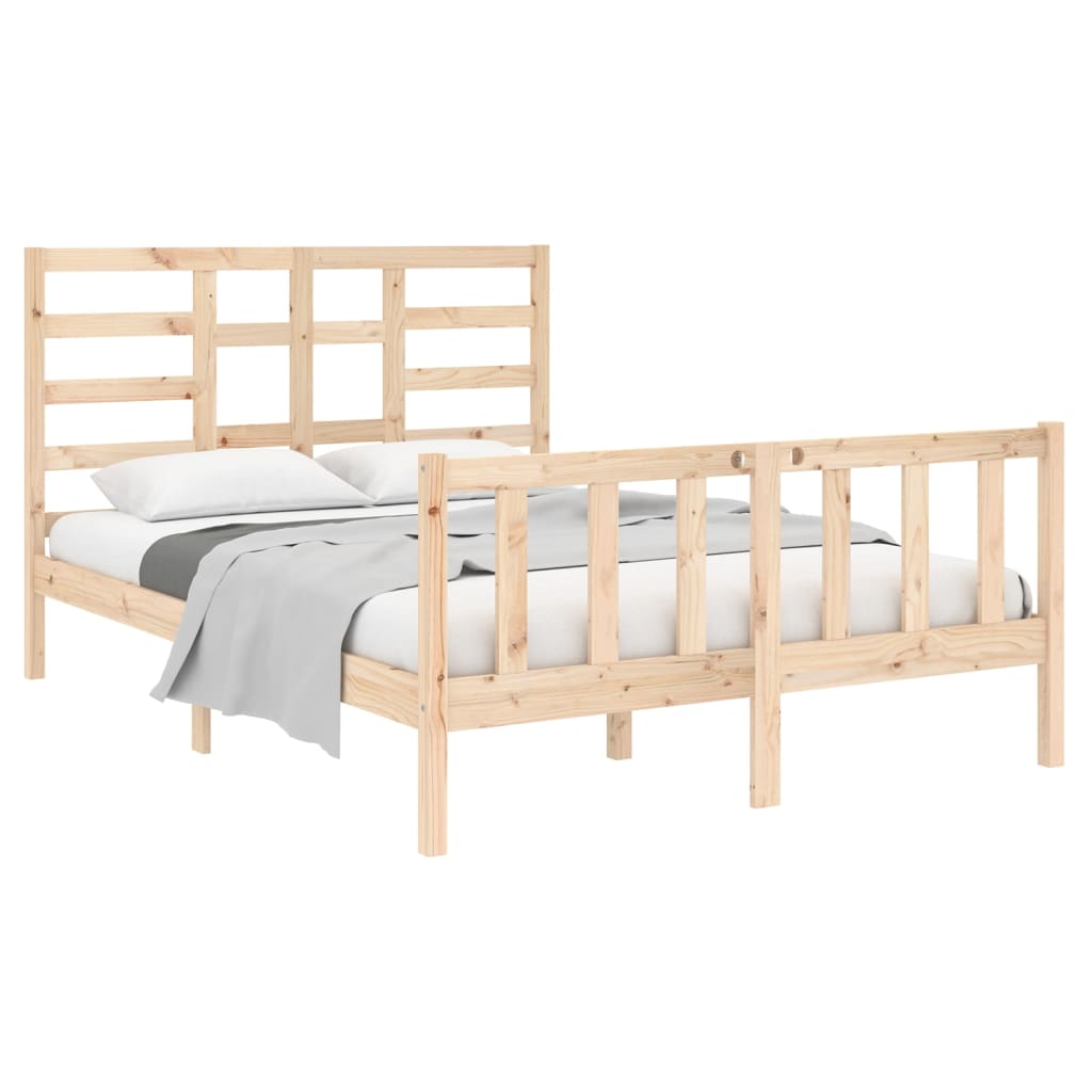 Cadre de lit sans matelas bois massif 120x190 cm - XIOS