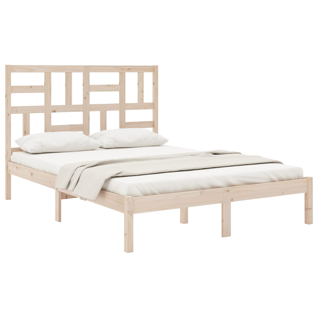 Cadre de lit sans matelas bois massif 140x190 cm - XIOS