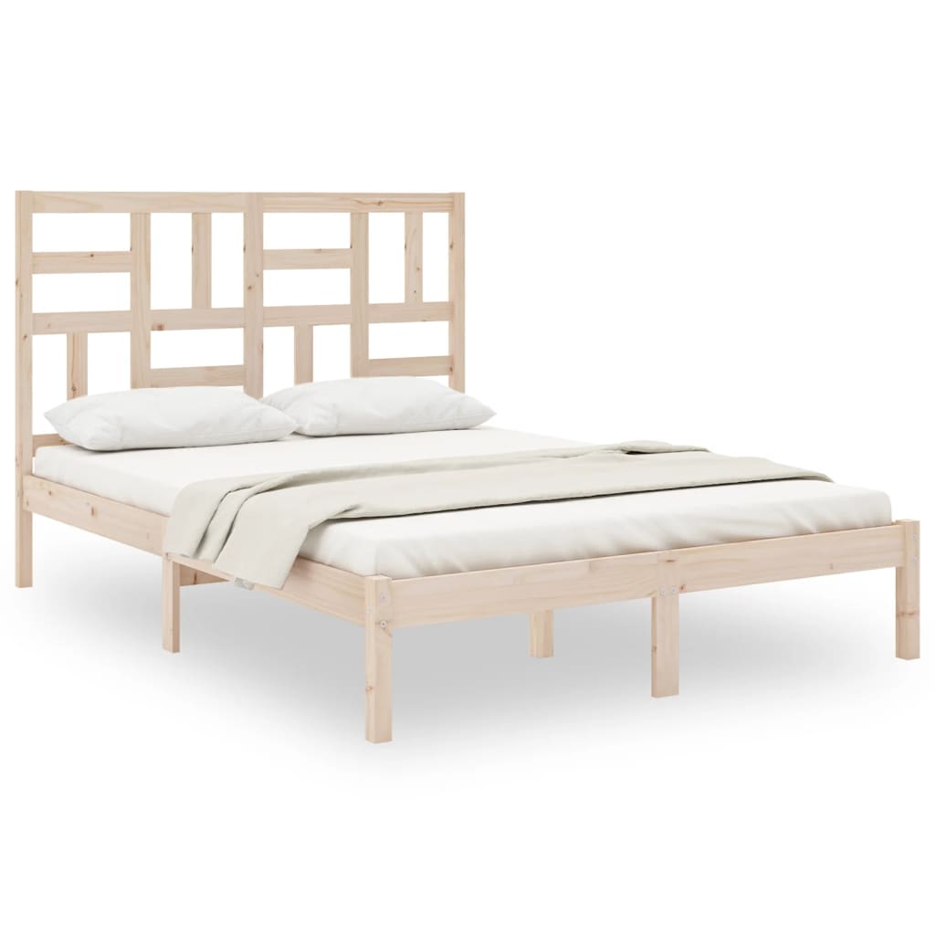 Cadre de lit sans matelas bois massif 150x200 cm - XIOS