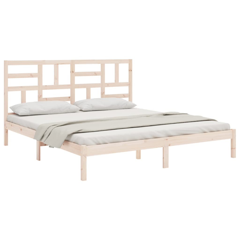 Cadre de lit sans matelas bois massif 200x200 cm - XIOS