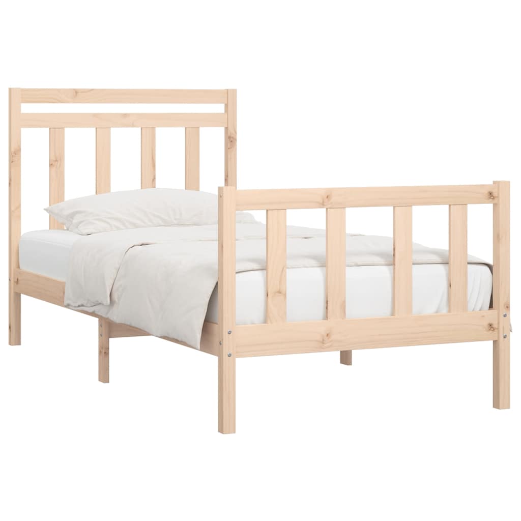 Cadre de lit sans matelas bois massif de pin 100x200 cm - XIOS