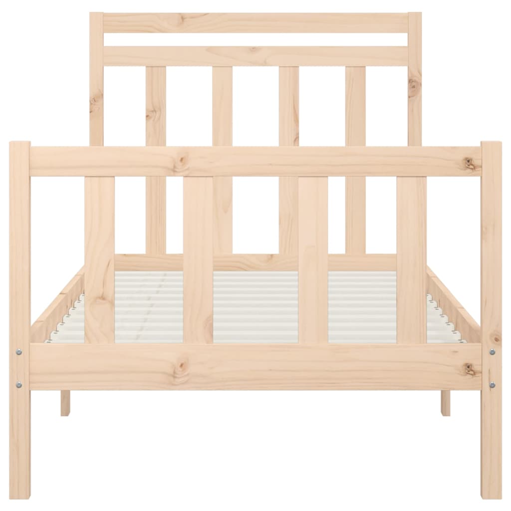 Cadre de lit sans matelas bois massif de pin 100x200 cm - XIOS
