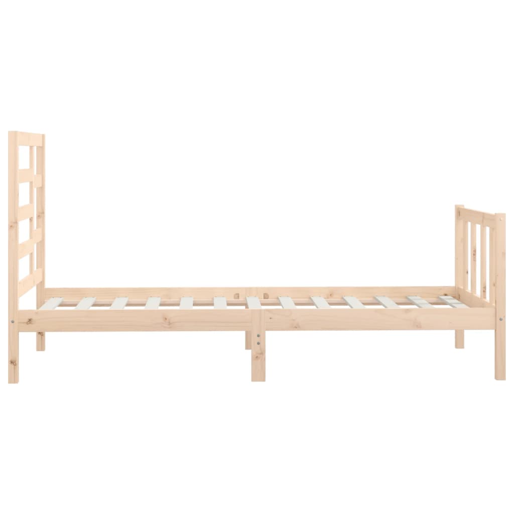 Cadre de lit sans matelas 90x200 cm bois de pin massif - XIOS