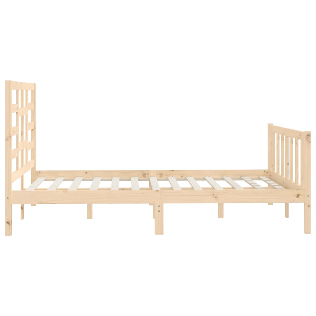 Cadre de lit sans matelas 120x200 cm bois de pin massif - XIOS