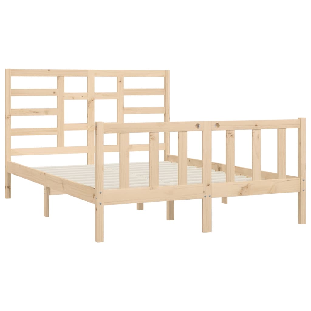 Cadre de lit sans matelas 150x200 cm bois massif - XIOS