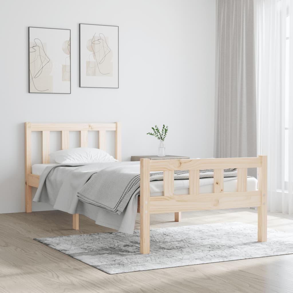 Cadre de lit sans matelas bois massif - XIOS