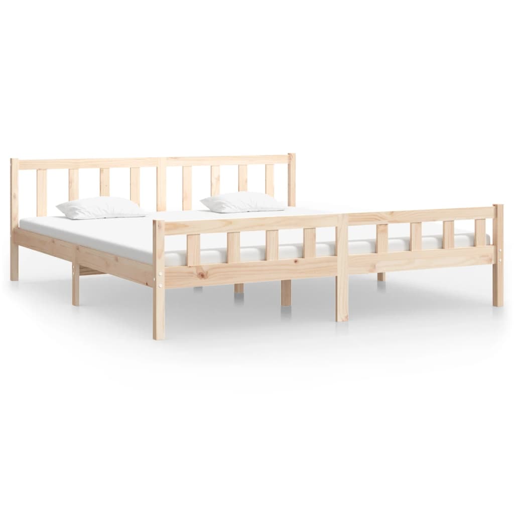 Cadre de lit sans matelas bois massif 160x200 cm - XIOS