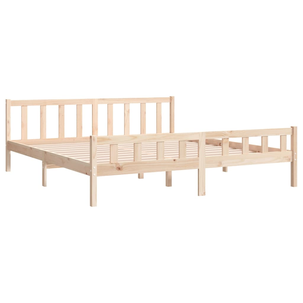 Cadre de lit sans matelas bois massif 160x200 cm - XIOS