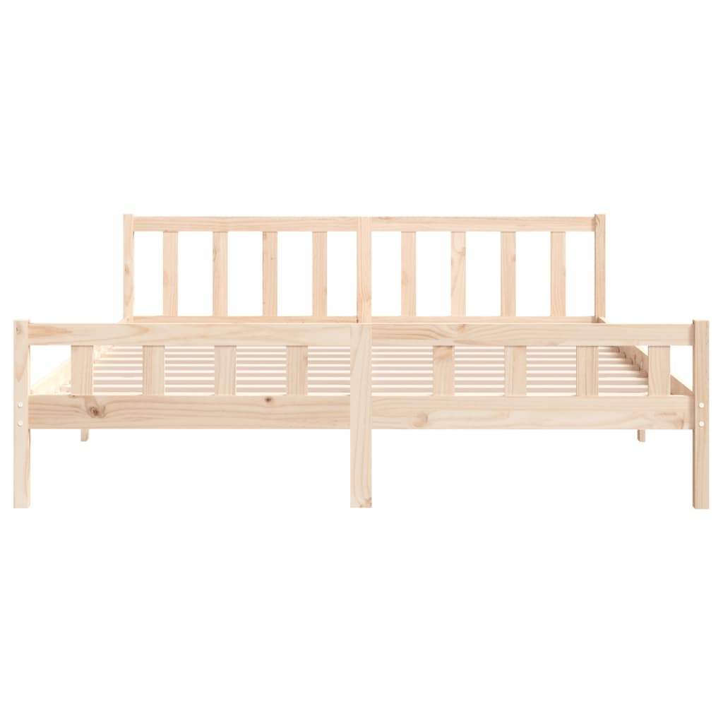 Cadre de lit sans matelas bois massif 160x200 cm - XIOS