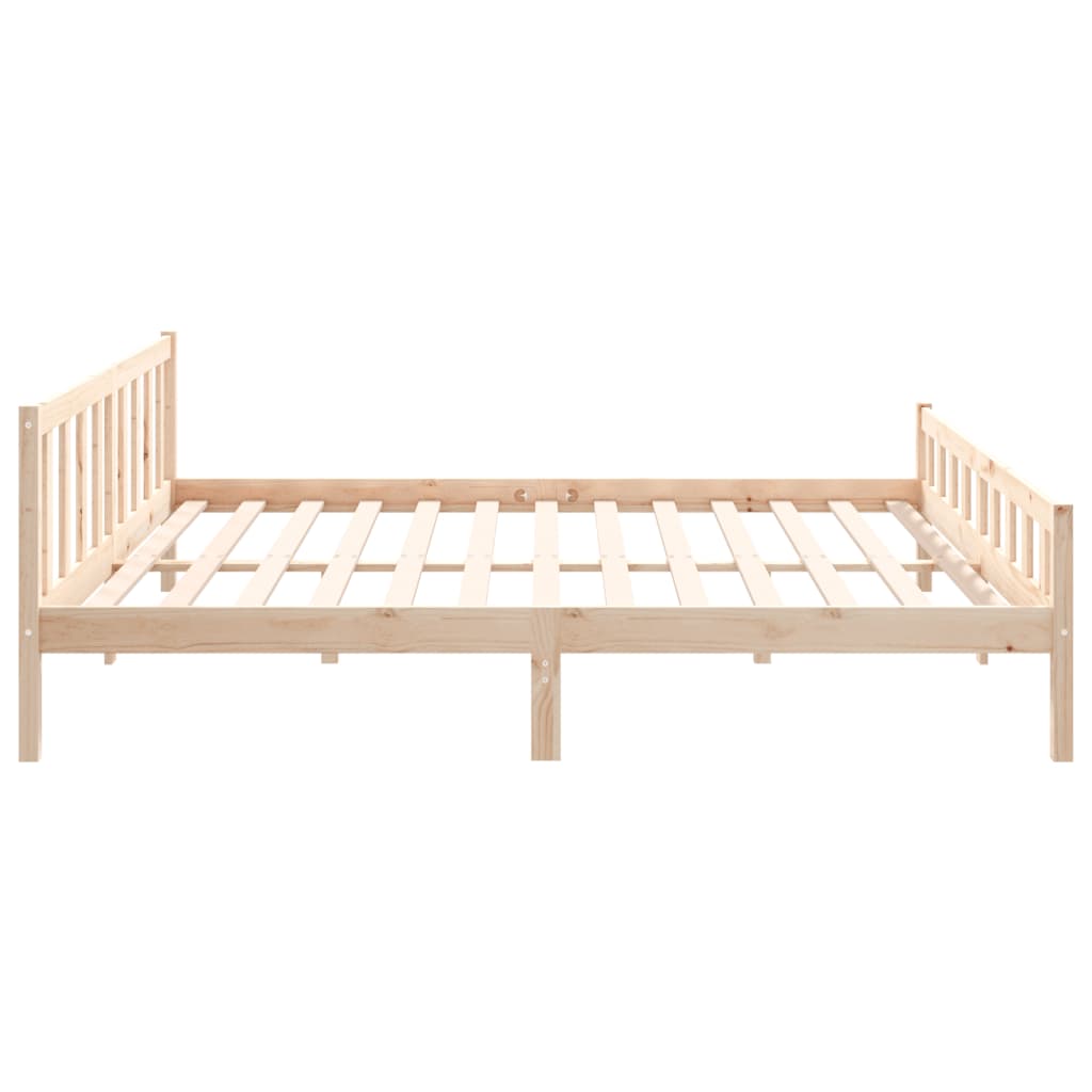 Cadre de lit sans matelas bois massif 160x200 cm - XIOS