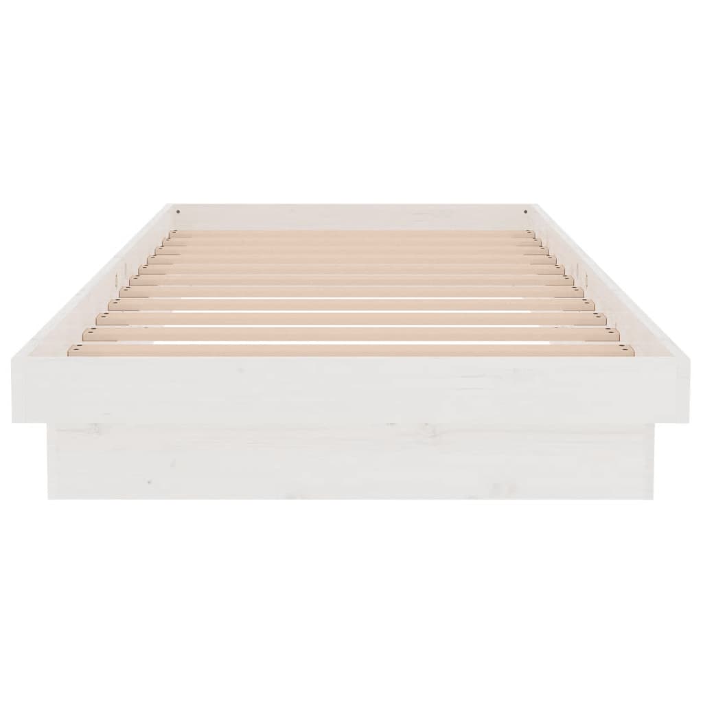 Cadre de lit Blanc Bois massif 90x200 cm - XIOS