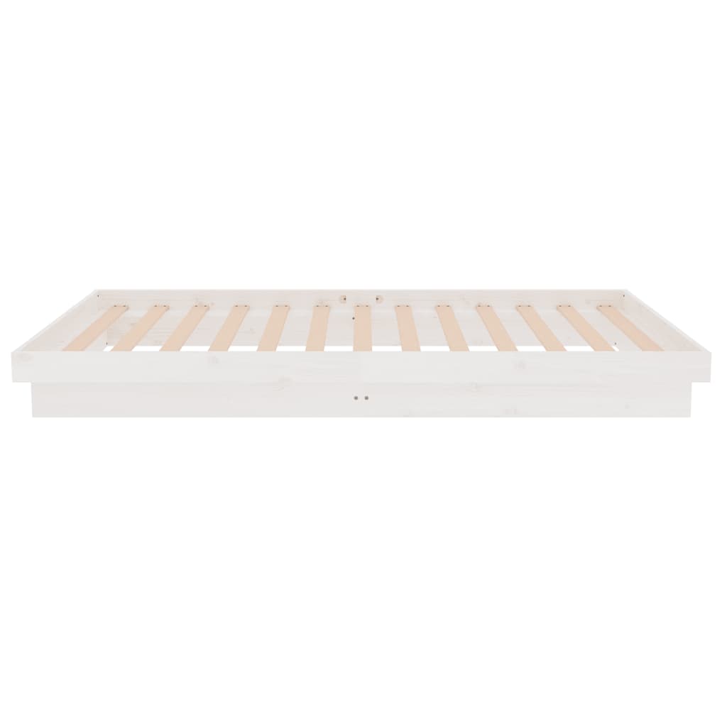 Cadre de lit Blanc Bois massif 90x200 cm - XIOS