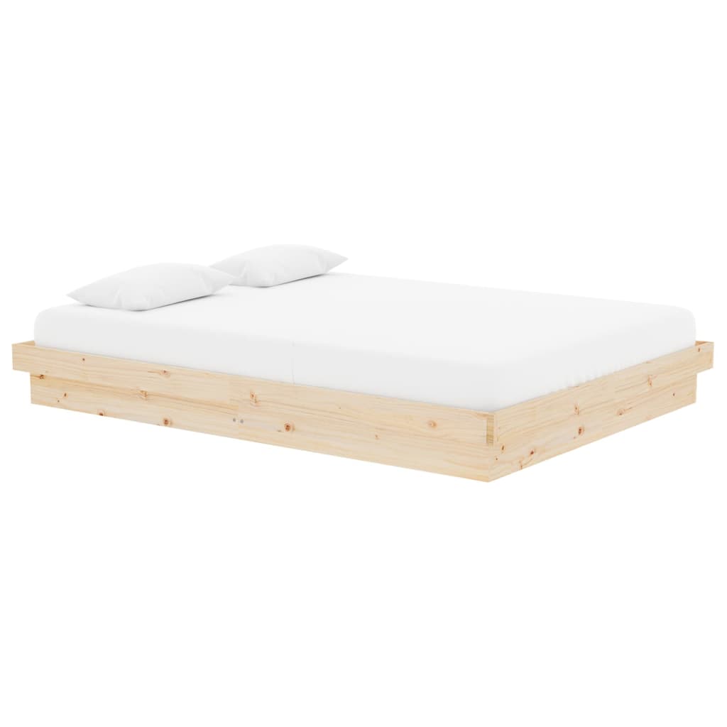 Cadre de lit sans matelas bois massif 140x190 cm - XIOS