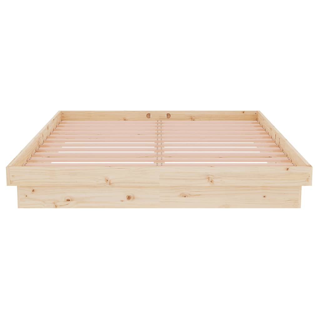 Cadre de lit sans matelas bois massif 140x190 cm - XIOS