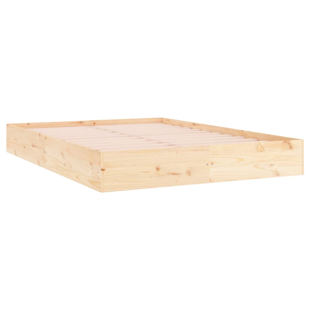 Cadre de lit sans matelas bois massif 200x200 cm - XIOS
