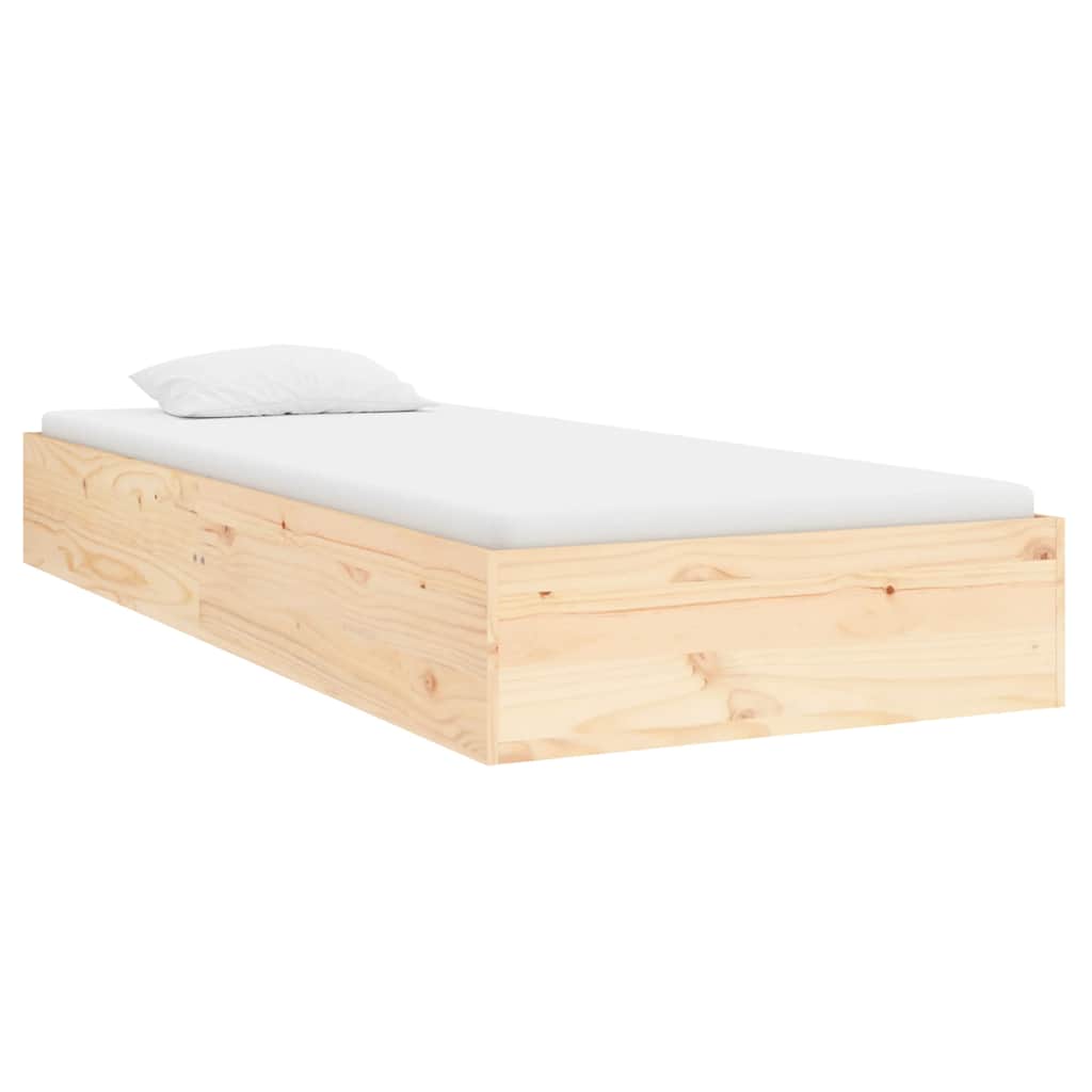 Cadre de lit sans matelas bois massif 75x190 cm - XIOS