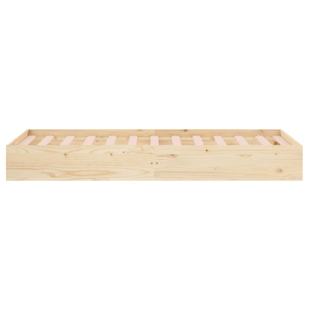 Cadre de lit sans matelas bois massif 90x190 cm - XIOS