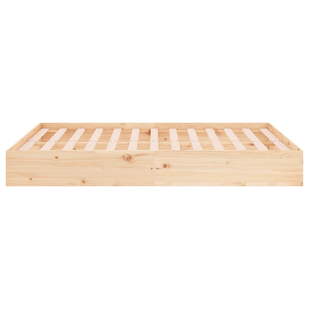 Cadre de lit sans matelas bois massif 135x190 cm - XIOS