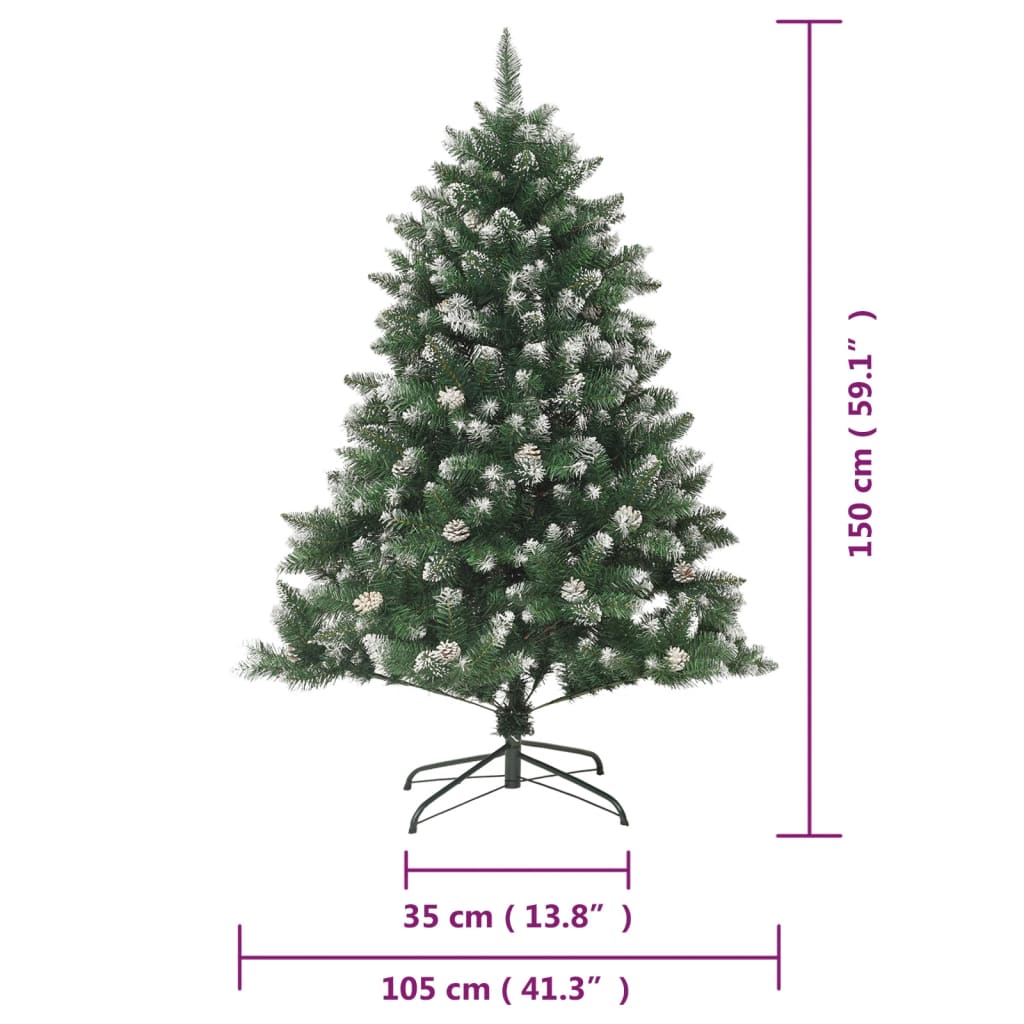 Sapin de Noël artificiel avec support 150 cm PVC - XIOS