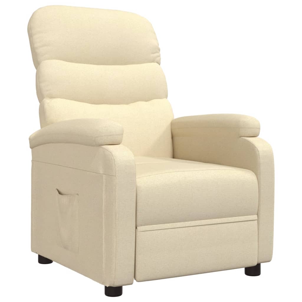 Fauteuil inclinable Crème Tissu - XIOS