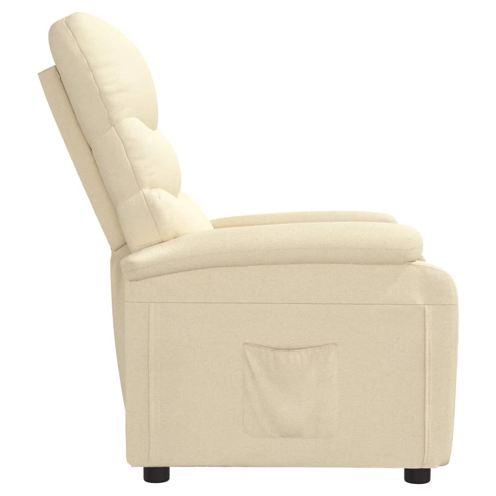 Fauteuil inclinable Crème Tissu - XIOS