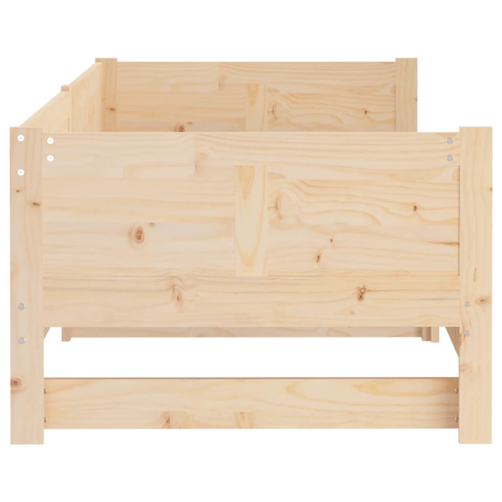 Lit coulissant sans matelas bois de pin solide 2x(80x200) cm - XIOS