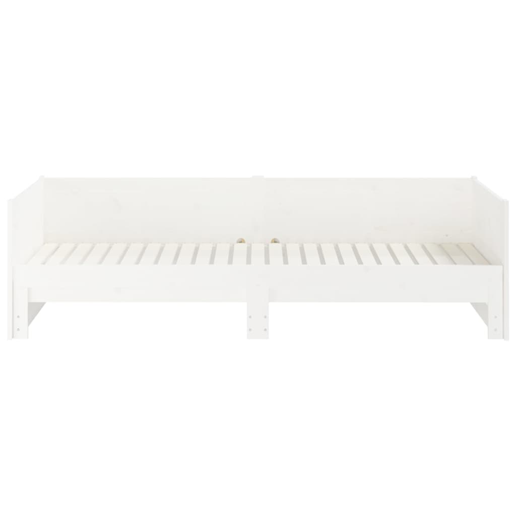 Lit coulissant sans matelas blanc 2x(90x190) cm - XIOS