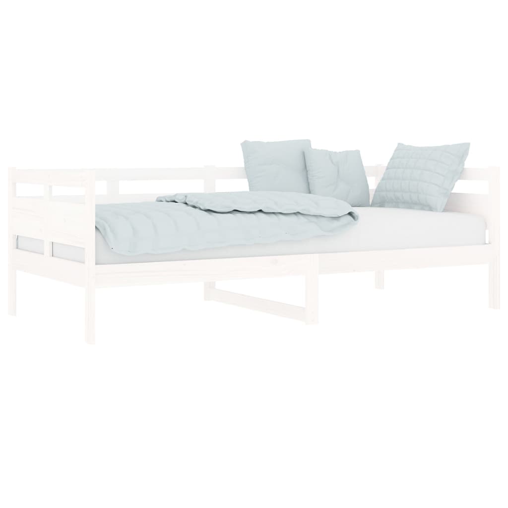 Lit de jour sans matelas blanc bois de pin massif 90x200 cm - XIOS