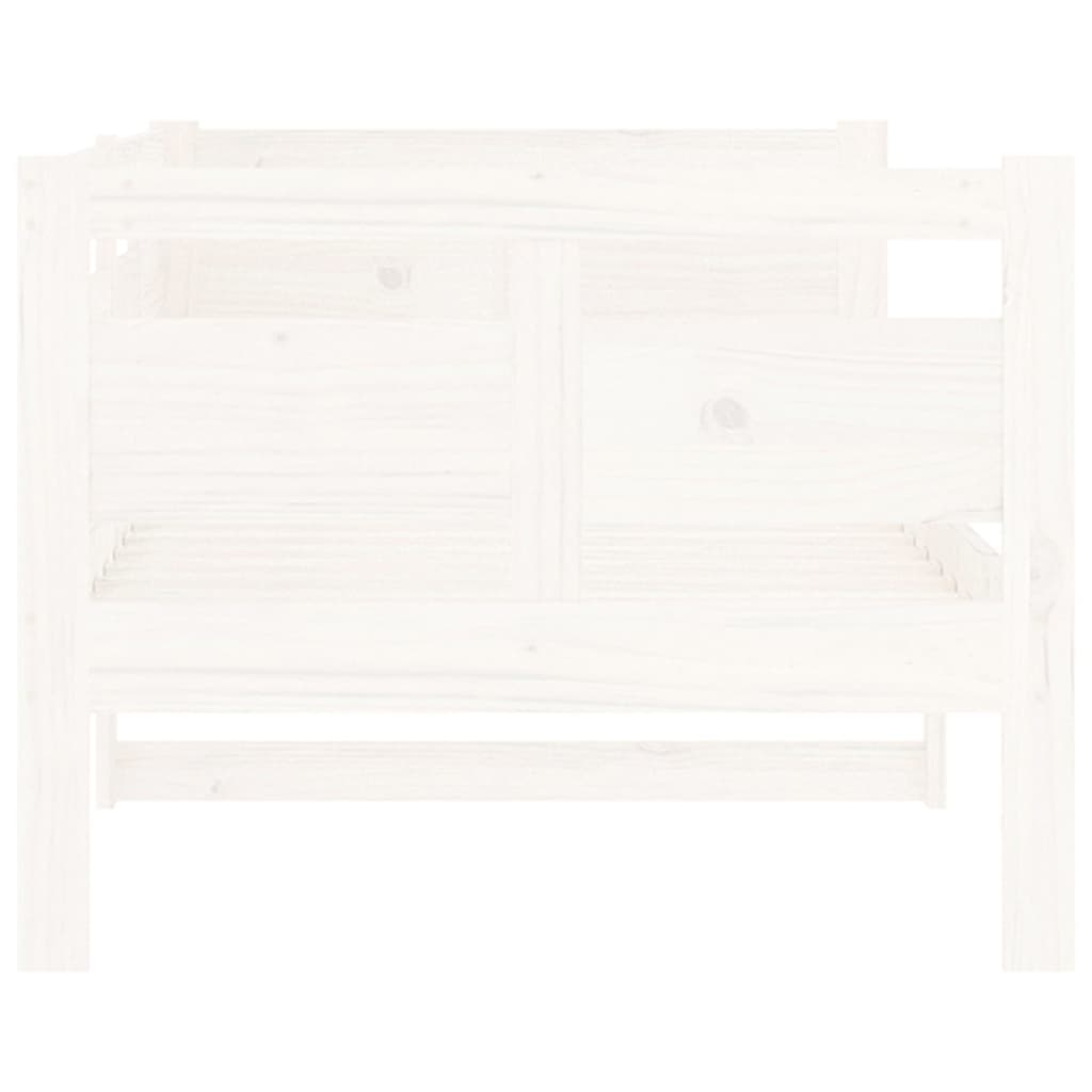 Lit de jour sans matelas blanc bois de pin massif 80x200 cm - XIOS