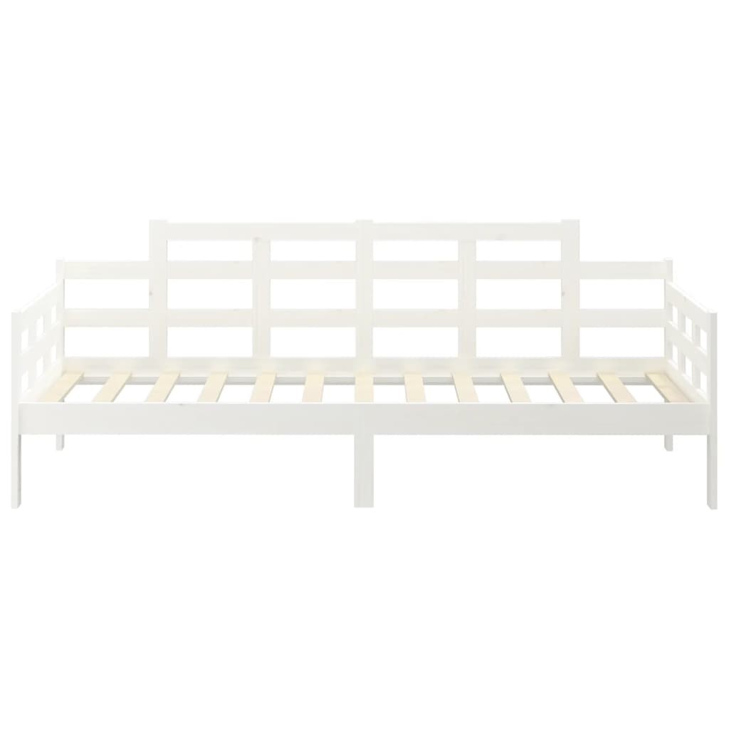 Lit de jour sans matelas blanc bois de pin massif 90x190 cm - XIOS