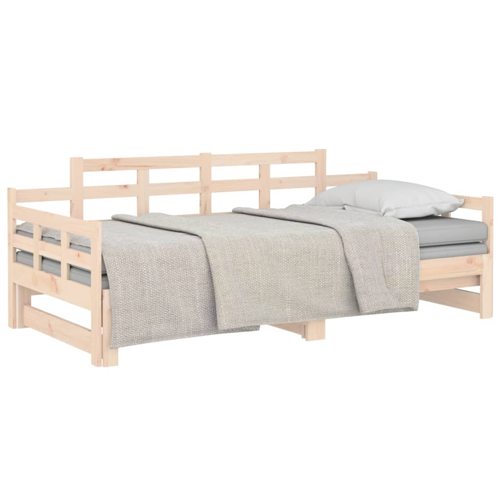 Lit coulissant sans matelas bois de pin solide - XIOS