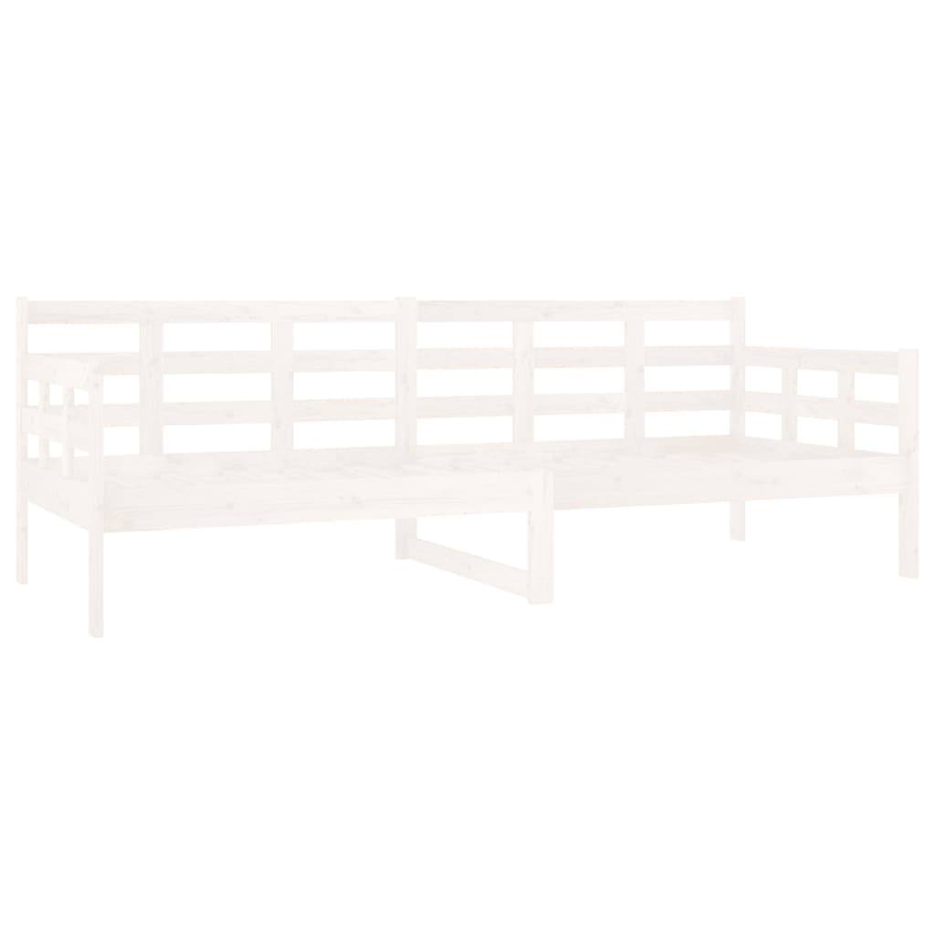 Lit de jour sans matelas blanc bois de pin massif 80x200 cm - XIOS