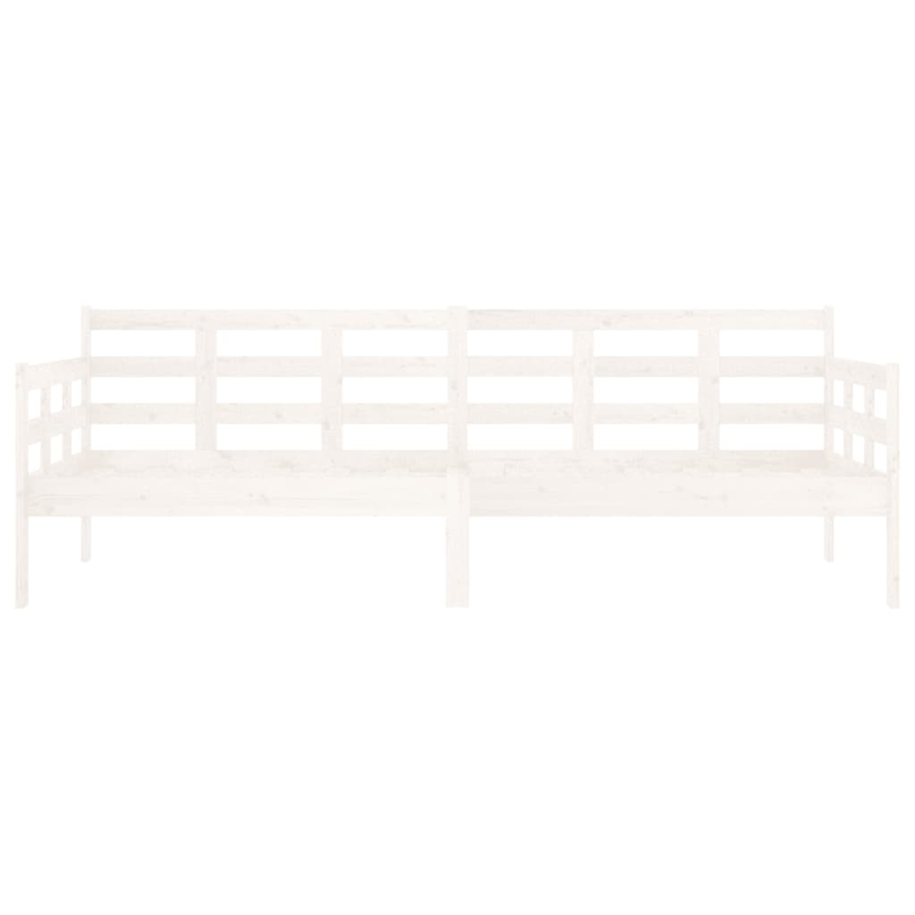 Lit de jour sans matelas blanc bois de pin massif 80x200 cm - XIOS