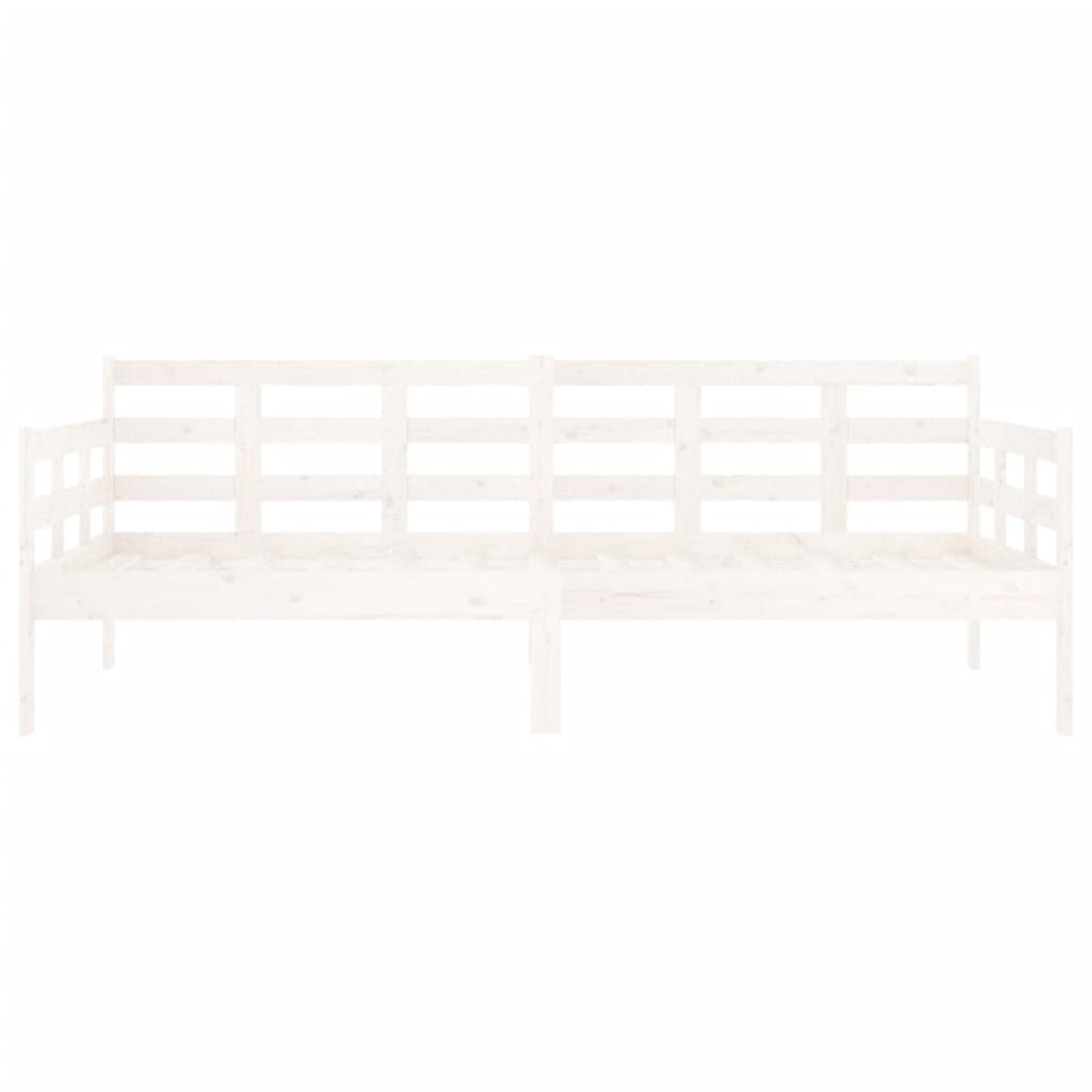 Lit de jour sans matelas blanc bois de pin massif 90x190 cm - XIOS