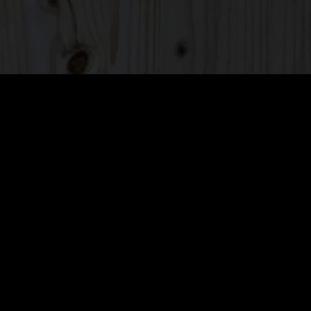 Lit de jour sans matelas noir bois de pin massif 90x190 cm - XIOS