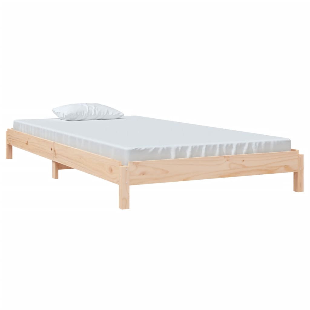 Lit empilable sans matelas 100x200 cm bois massif de pin - XIOS
