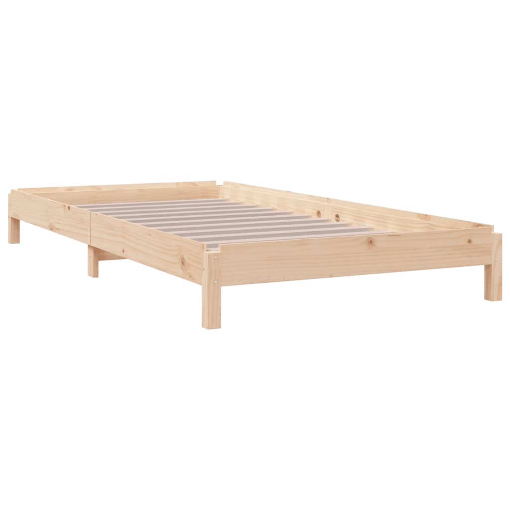 Lit empilable sans matelas 90x190 cm bois de pin massif - XIOS