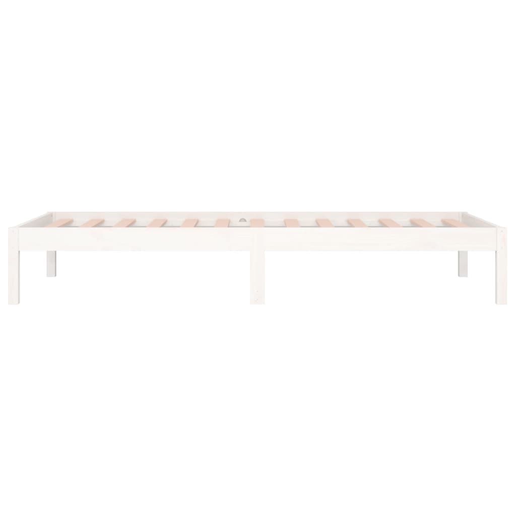 Lit de jour sans matelas blanc 90x200 cm bois de pin massif - XIOS