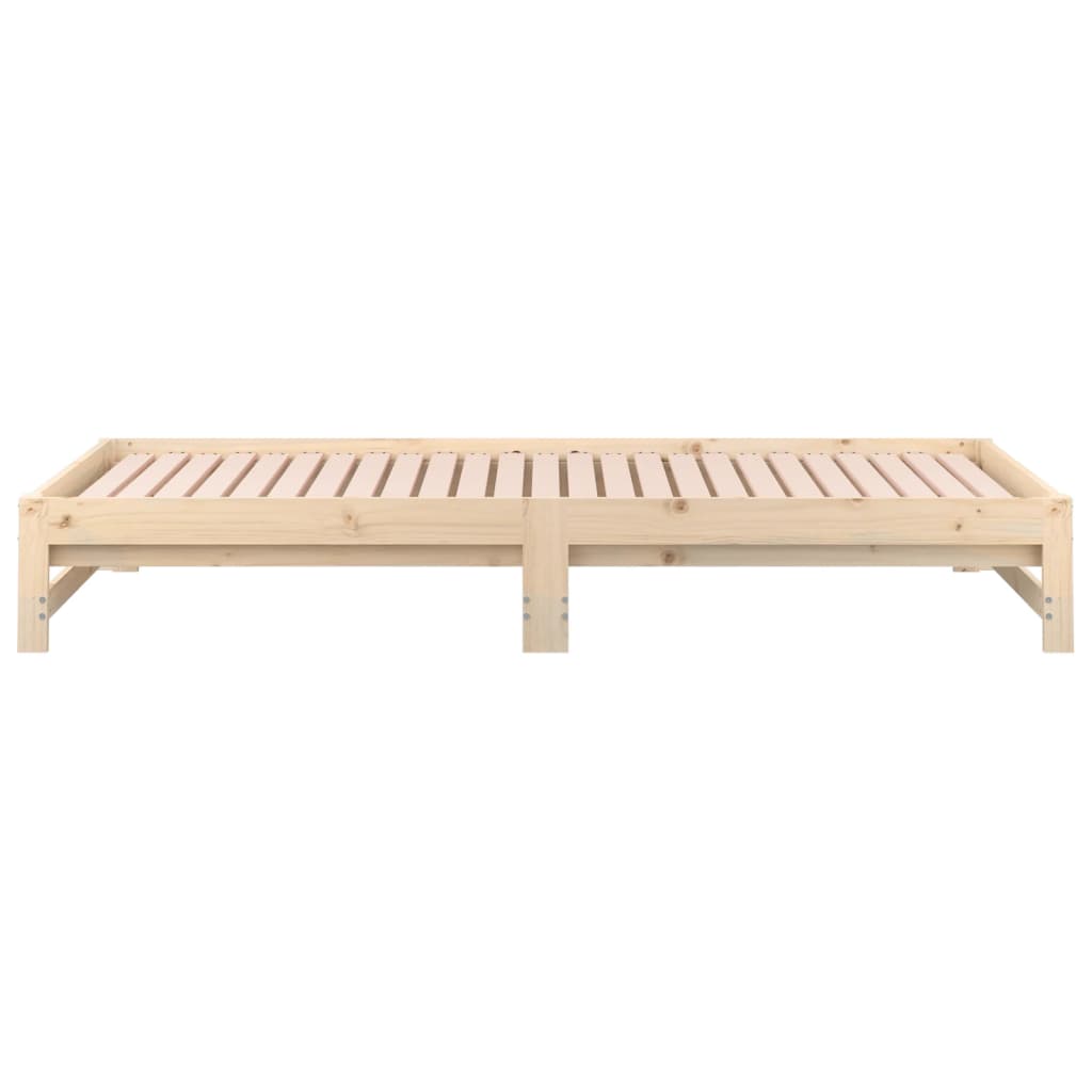Lit coulissant sans matelas 2x(90x200) cm Bois de pin massif - XIOS