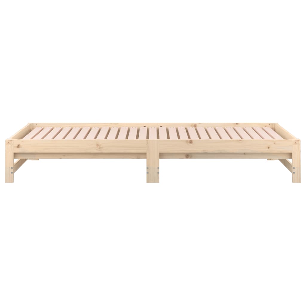 Lit coulissant sans matelas 2x(90x190) cm Bois de pin massif - XIOS