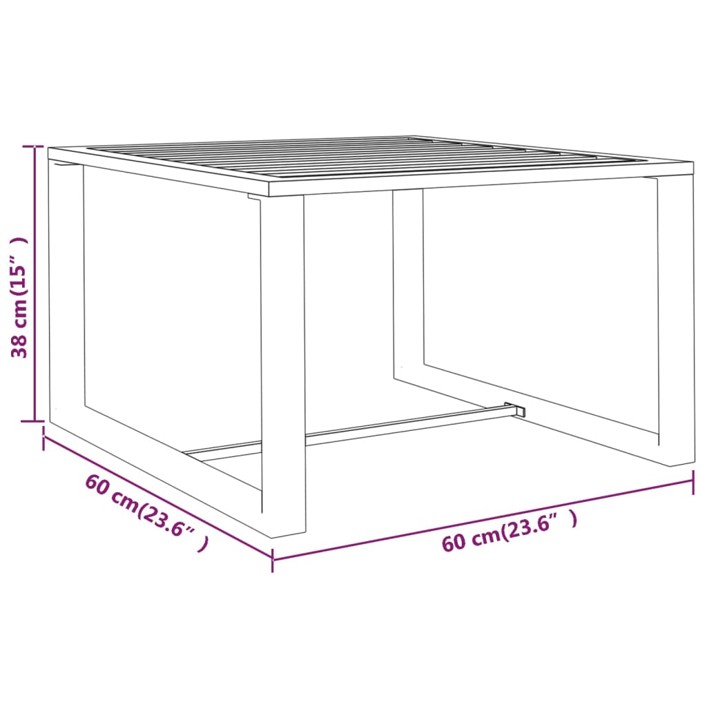 Salon de jardin 4 pcs avec coussins Aluminium Anthracite