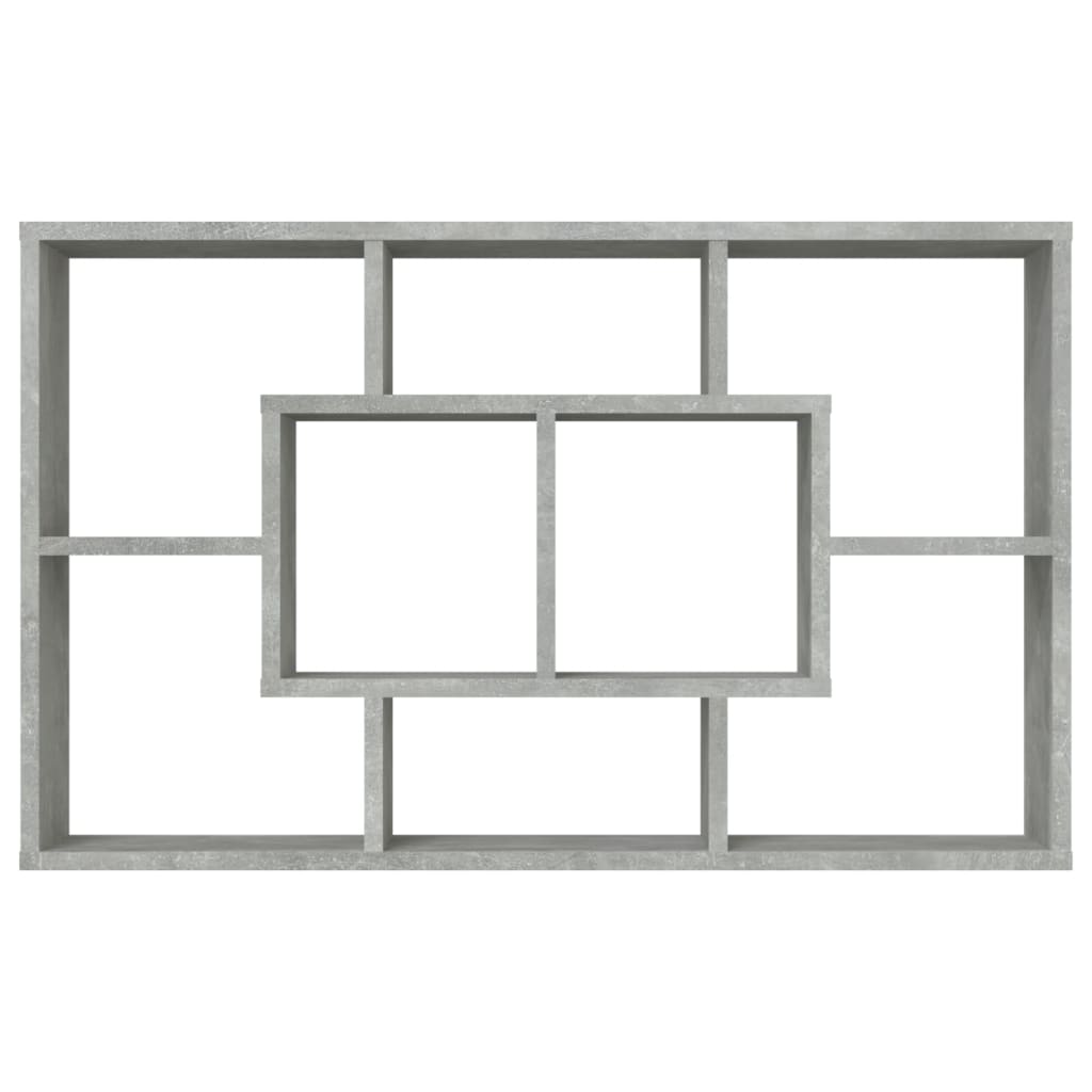 Étagère murale Gris béton 85x16x52,5 cm Bois d'ingénierie - XIOS