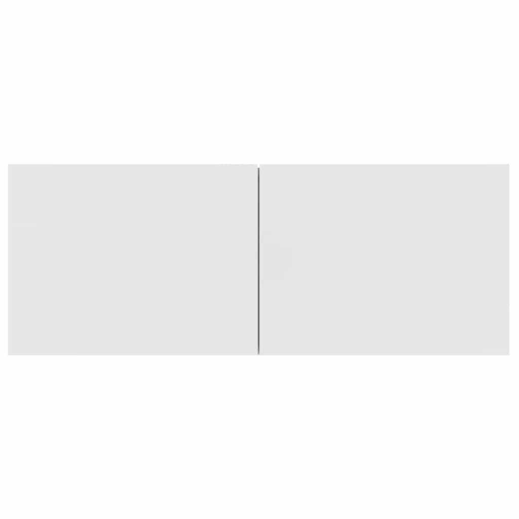 Meubles TV 2 pcs blanc 80x30x30 cm bois d'ingénierie - XIOS