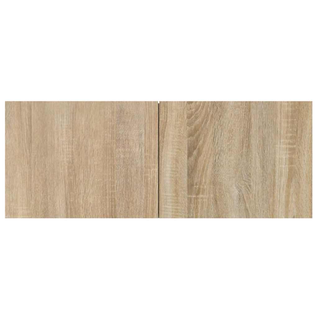 Meubles TV 2 pcs chêne sonoma 80x30x30 cm bois d'ingénierie - XIOS