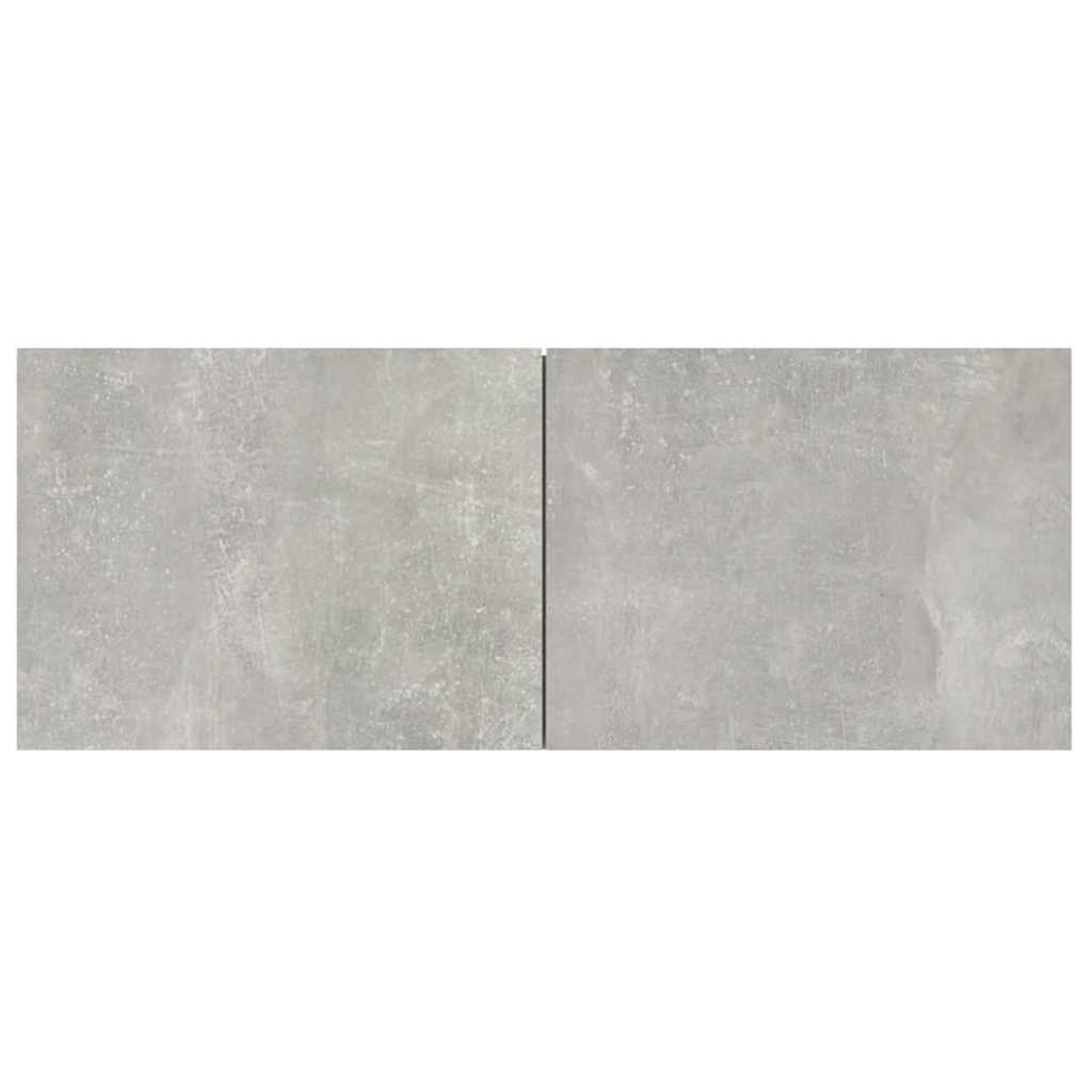 Meubles TV 2 pcs gris béton 80x30x30 cm bois d'ingénierie - XIOS