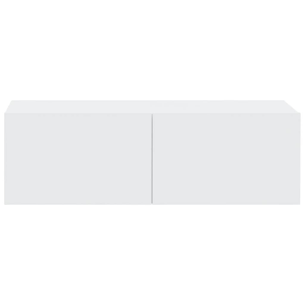 Meubles TV muraux 2 pcs blanc 100x30x30 cm bois d'ingénierie - XIOS