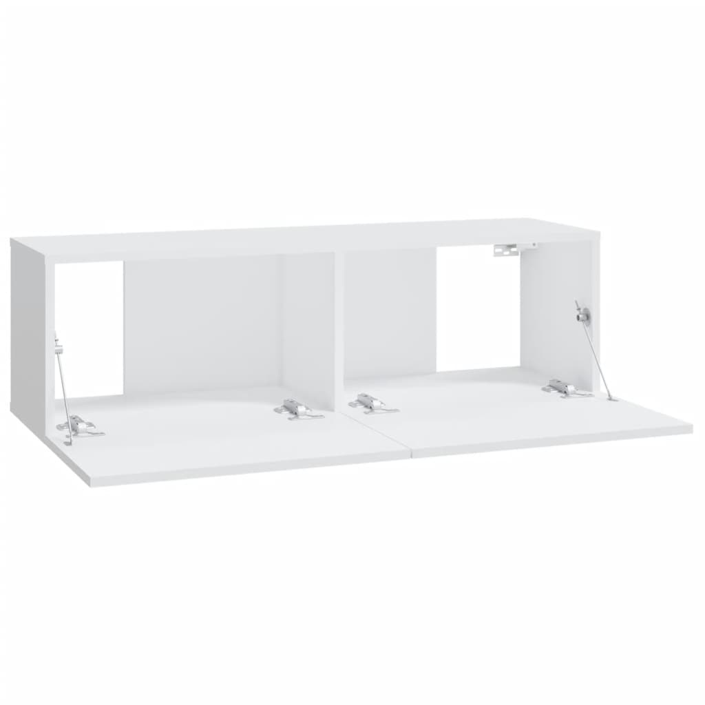 Meubles TV muraux 2 pcs blanc 100x30x30 cm bois d'ingénierie - XIOS