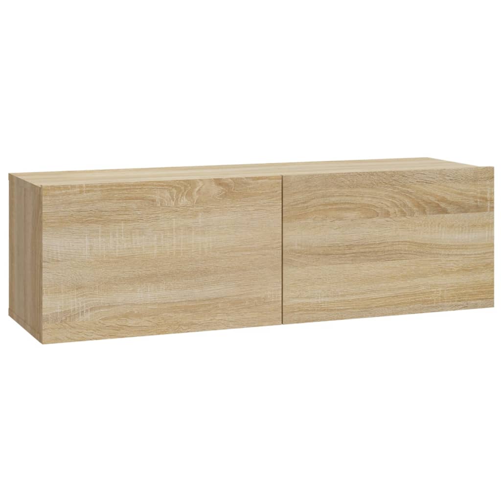 Meubles TV muraux 2pcs chêne sonoma 100x30x30cm bois ingénierie - XIOS