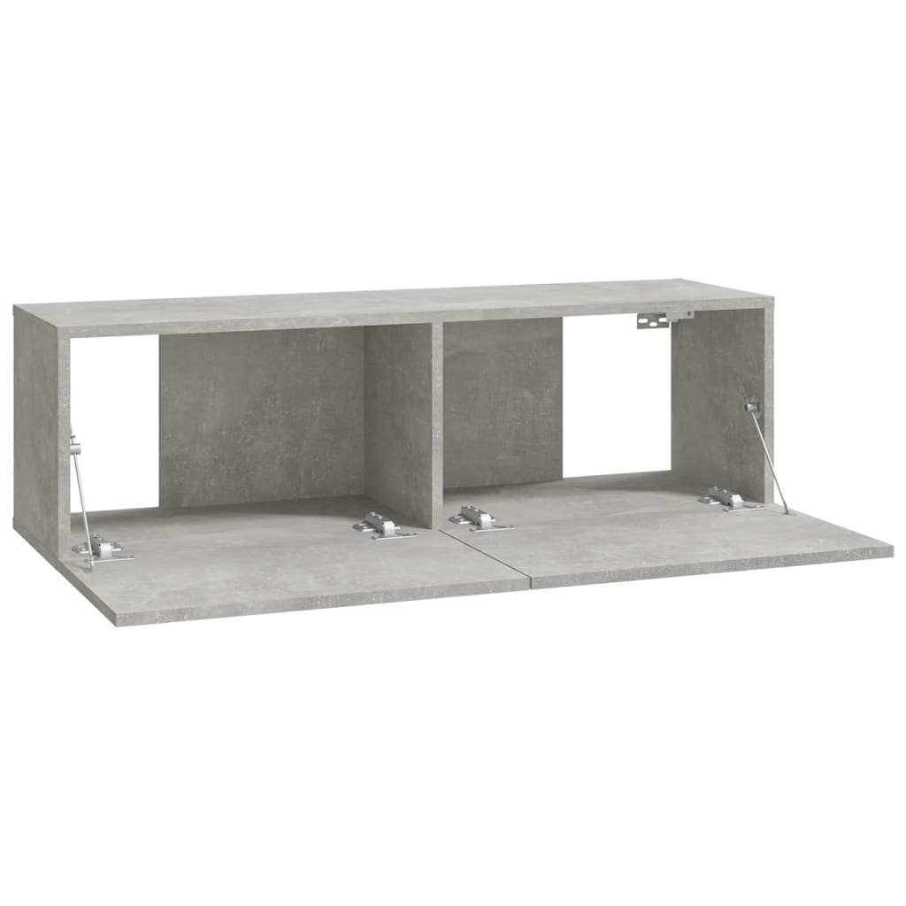 Meubles TV 2 pcs Gris béton 100x30x30 cm Bois d'ingénierie - XIOS